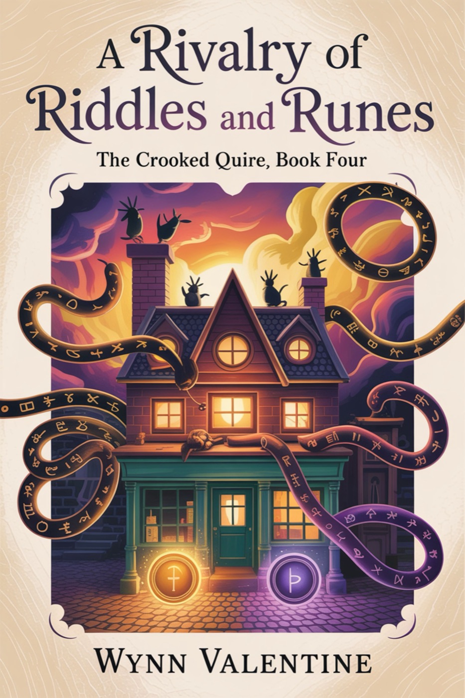 A Rivalry of Riddles and Runes book cover by Wynn Valentine